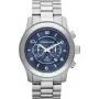 Michael Kors MK8314 Miesten kvartsikello, 45 mm, hopea/sininen kellotaulu