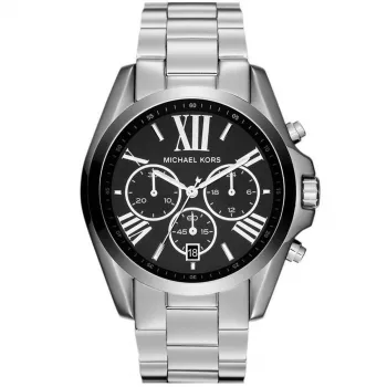 Michael Kors MK5705 miesten kvartsikello, 42 mm, hopea/musta kellotaulu