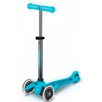 Micro Mini Deluxe Glow LED potkulauta Icy Lime