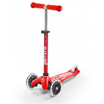 Micro Mini Deluxe LED - Luminous Wheels - ECO Mint 3-pyöräinen potkulauta