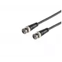 MICROCONNECT BNC-uros - BNC-uros RG-59 koaksiaalikaapeli, 75 ohmia, 1 m, musta