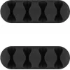Microconnect CABLEMANA-16 kaapelipidike, 4 rakoa, musta, 2 kpl
