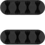 Microconnect CABLEMANA-16 kaapelipidike, 4 rakoa, musta, 2 kpl