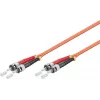 Microconnect FIB112002-2 ST/UPC - ST/UPC OM2 duplex multimode kuitu-patchkaapeli, 2 m, oranssi