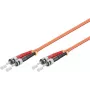 Microconnect FIB112002-2 ST/UPC - ST/UPC OM2 duplex multimode kuitu-patchkaapeli, 2 m, oranssi