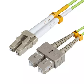 MICROCONNECT LC/UPC-SC/UPC 10m OM5 kuitu-patch-kaapeli