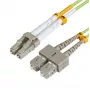MICROCONNECT LC/UPC-SC/UPC 10m OM5 kuitu-patch-kaapeli