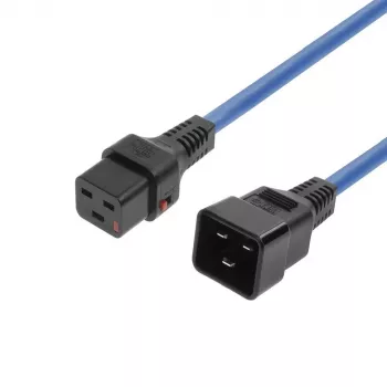 MicroConnect MC-C19C20LOCK-1M-B lukittuva IEC-verkkojohto C20-C19 1m musta