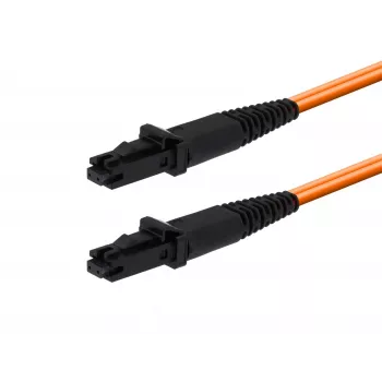 MICROCONNECT MTRJ/UPC - MTRJ/UPC 0,5m OM1 duplex kuitu-patchkaapeli, oranssi