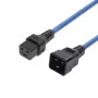 MICROCONNECT virtakaapeli C19 IEC Lock - C20, 2m, 16A, lukittuva C19 - C20, musta
