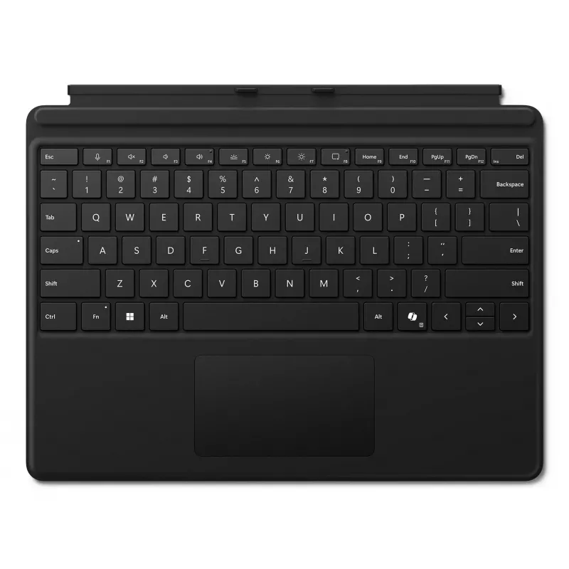 Microsoft Surface Pro näppäimistö - näppäimistö kosketuslevyllä - taustavalaistu - QWERTY - englanti - musta - Microsoft Surface Pro 8, Pro 8 for Business, Pro 9, Pro 9 for Business, Pro 10 for Business, Pro (11th Edition)