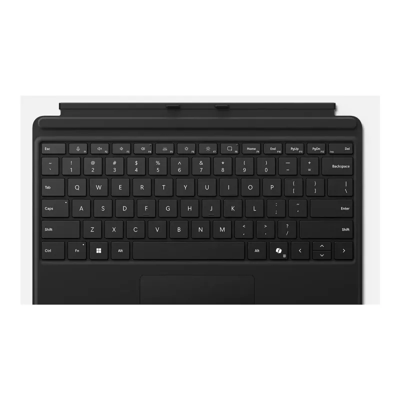 Microsoft Surface Pro näppäimistö - näppäimistö kosketuslevyllä - taustavalaistu - QWERTY - englanti - musta - Microsoft Surface Pro 8, Pro 8 for Business, Pro 9, Pro 9 for Business, Pro 10 for Business, Pro (11th Edition)