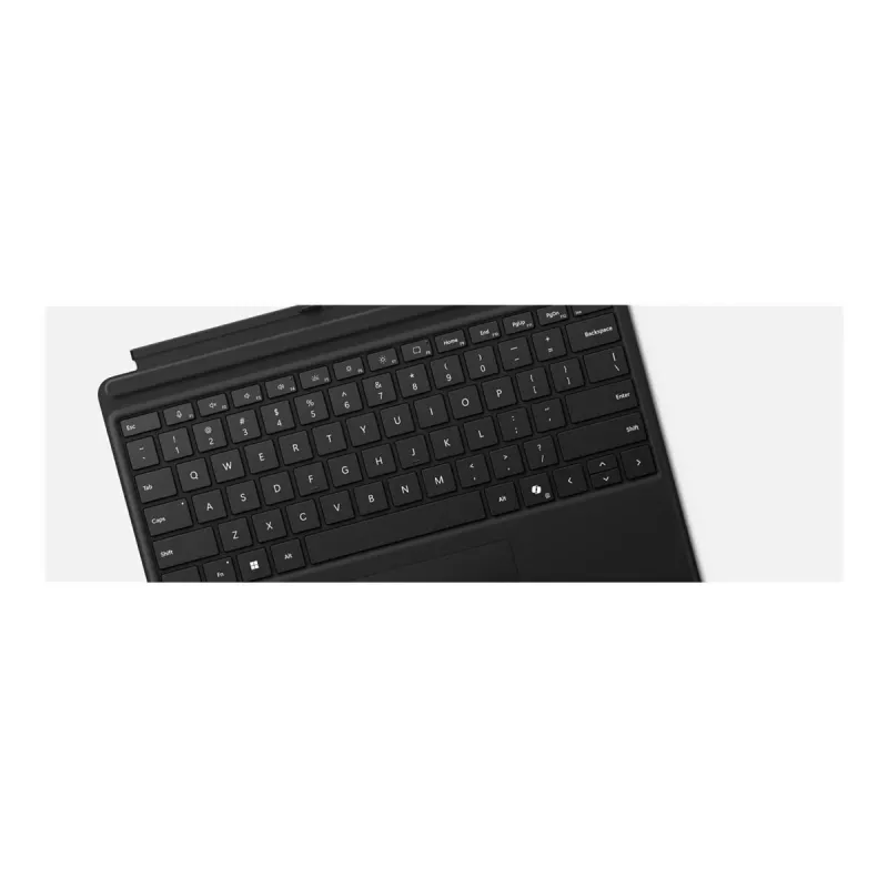 Microsoft Surface Pro näppäimistö - näppäimistö kosketuslevyllä - taustavalaistu - QWERTY - englanti - musta - Microsoft Surface Pro 8, Pro 8 for Business, Pro 9, Pro 9 for Business, Pro 10 for Business, Pro (11th Edition)