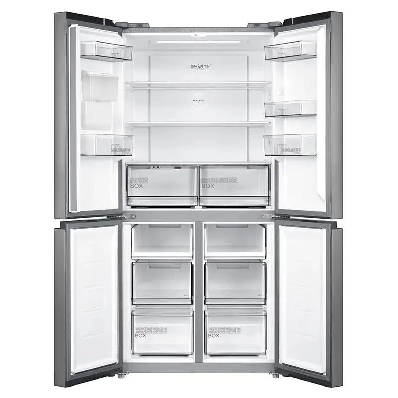 Midea Side-by-Side -jääkaappi MDRM632FGD46W, No Frost, 470 L, ruostumaton teräs, energialuokka D