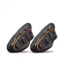 Midland BTX1 PRO S-TWIN moottoripyörän Bluetooth-puhelinpaketti, 2 kpl, 800 m kantama, 23 h akku, IPX6, DNK-kohinanvaimennus, FM-radio, yleinen pariliitos