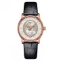 MIDO Baroncelli III Lady automaattikello 33mm ruusukulta PVD valkoinen helmiäiskellotaulu timanttimerkit valkoinen nahkaranneke