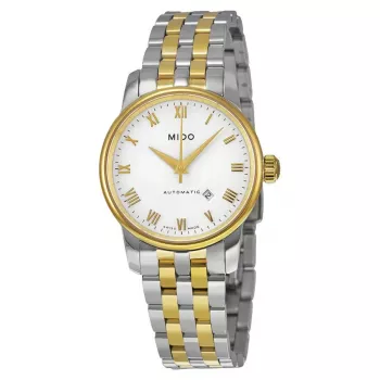 MIDO Baroncelli III naisten automaattikello M76009261 29mm hopea teräs