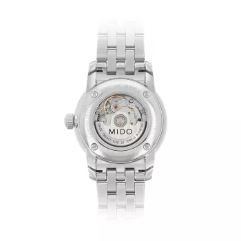MIDO Baroncelli Lady automaattikello M76004181 29 mm ruostumaton teräs valkoinen helmiäinen