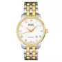 MIDO miesten kello M86009261 Baroncelli III 38 mm automaattikello hopeinen kellotaulu musta nahka