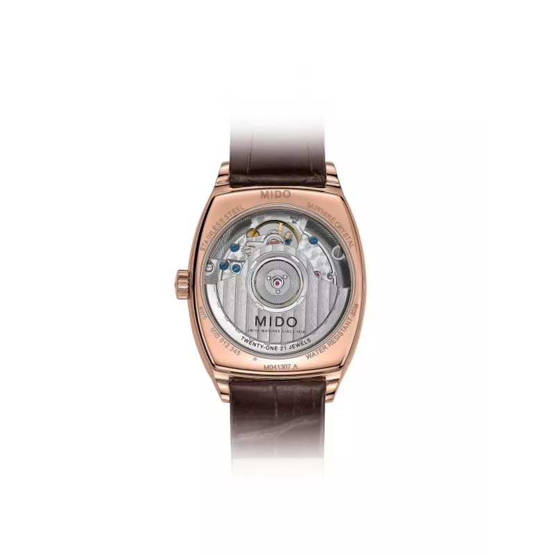 MIDO naisten automaattikello M041307362960 30,5 mm ruusukulta PVD