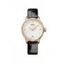 MIDO naisten automaattikello M043207360180 34 mm ruusukulta PVD ruostumaton teräs valkoinen helmiäiskellotaulu musta nahkaranneke limited edition