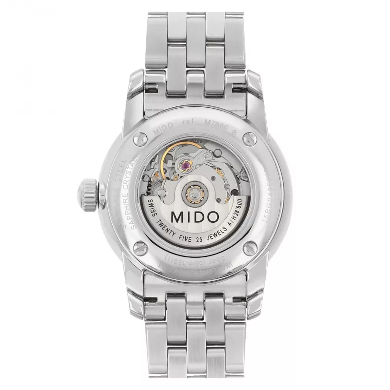 MIDO naisten automaattikello M76004261 29 mm ruostumaton teräs hopeinen kellotaulu