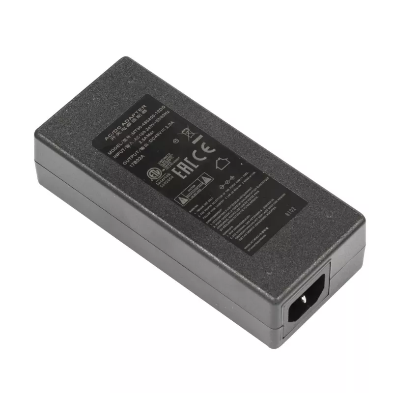 MikroTik 48V 2A 96W virtalähde pistokkeella