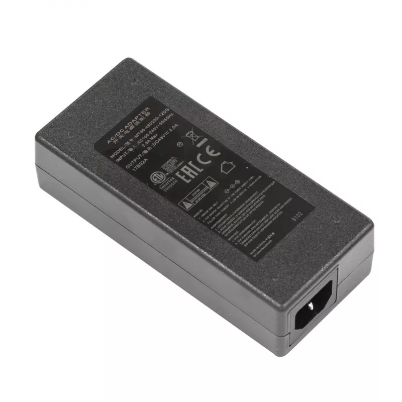MikroTik 48V 2A 96W virtalähde pistokkeella