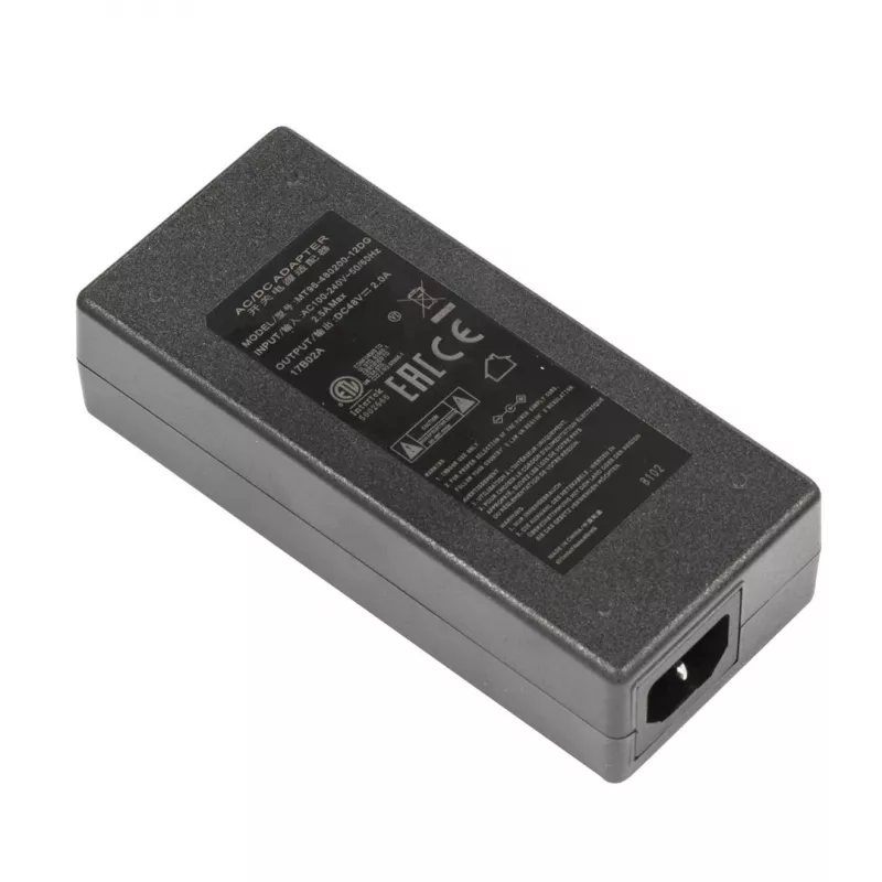 MikroTik 48V 2A 96W virtalähde pistokkeella