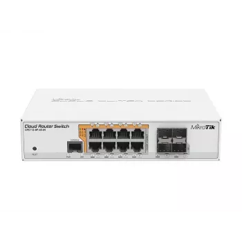 MikroTik CRS112-8P-4S-IN kytkin Gigabit Ethernet (10/100/1000) PoE valkoinen