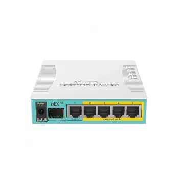 MikroTik hEX PoE gigabit Ethernet -reititin, valkoinen