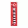 Milwaukee 10-osainen 3/8 inch hylsysarja tuumamitoin FOUR FLAT™ Anti-Roll-mallilla