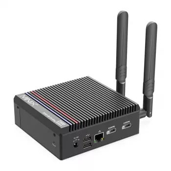 MINIX Z300-0dB Barebone Mini PC Intel Processor N300 8C/8T jopa 3.8GHz DDR5 1x SODIMM M.2 PCIe Gen4 Wi-Fi 6E BT5.2 2x 2.5GbE HDMI 2.1 DP 1.4 USB-C 90W VESA musta
