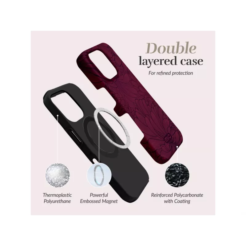 MIO Berry Blooms MagSafe -yhteensopiva iPhone 17