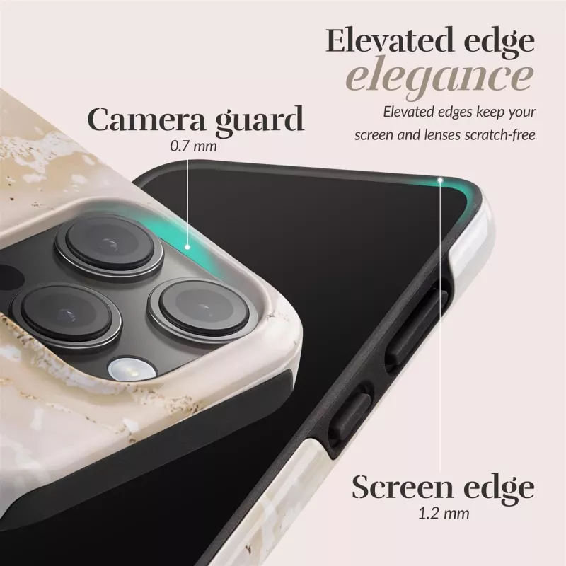 MIO Gold Marble MagSafe-yhteensopiva kotelo iPhone 16 Plus