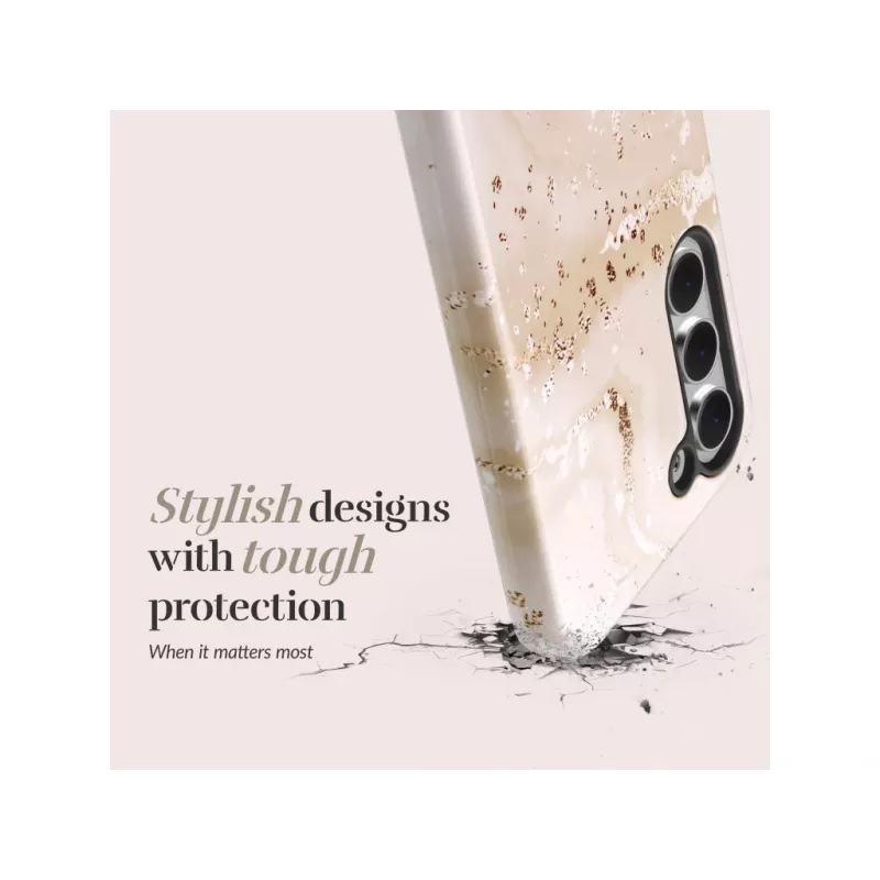 MIO Gold Marble MagSafe-yhteensopiva kotelo Samsung A55 5G