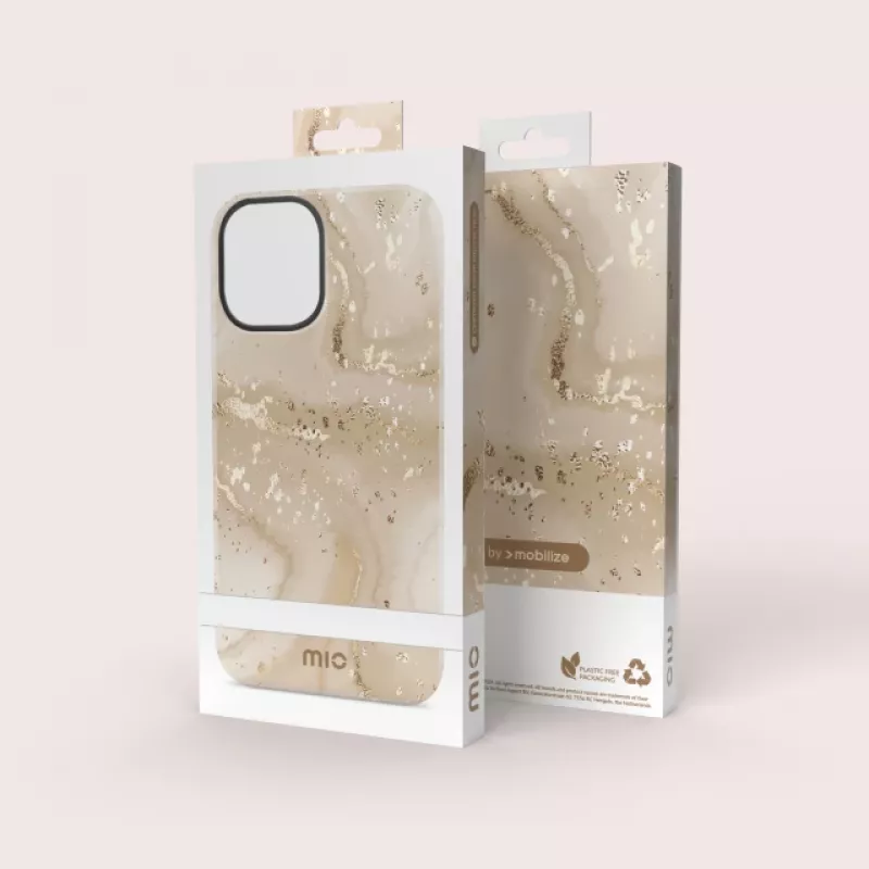 MIO Gold Marble MagSafe-yhteensopiva kotelo Samsung S24 FE 5G