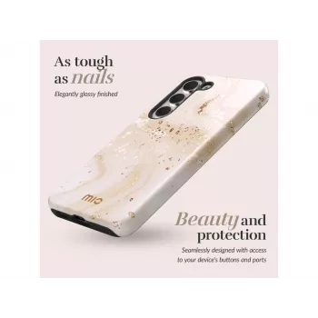 MIO Gold Marble MagSafe-yhteensopiva kuori Samsung S25 Plus 5G