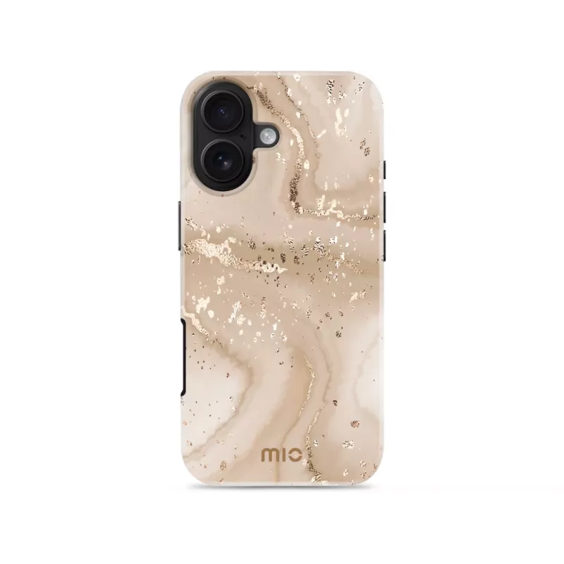 MIO Gold Marble MagSafe-yhteensopiva iPhone 17:lle