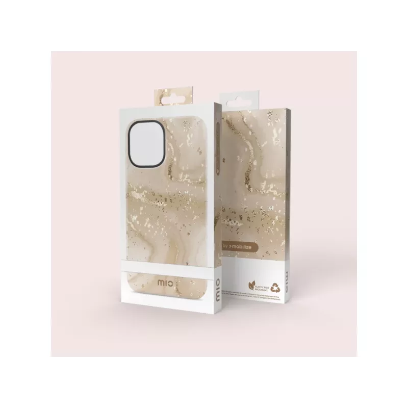 MIO Gold Marble MagSafe-yhteensopiva iPhone 17:lle