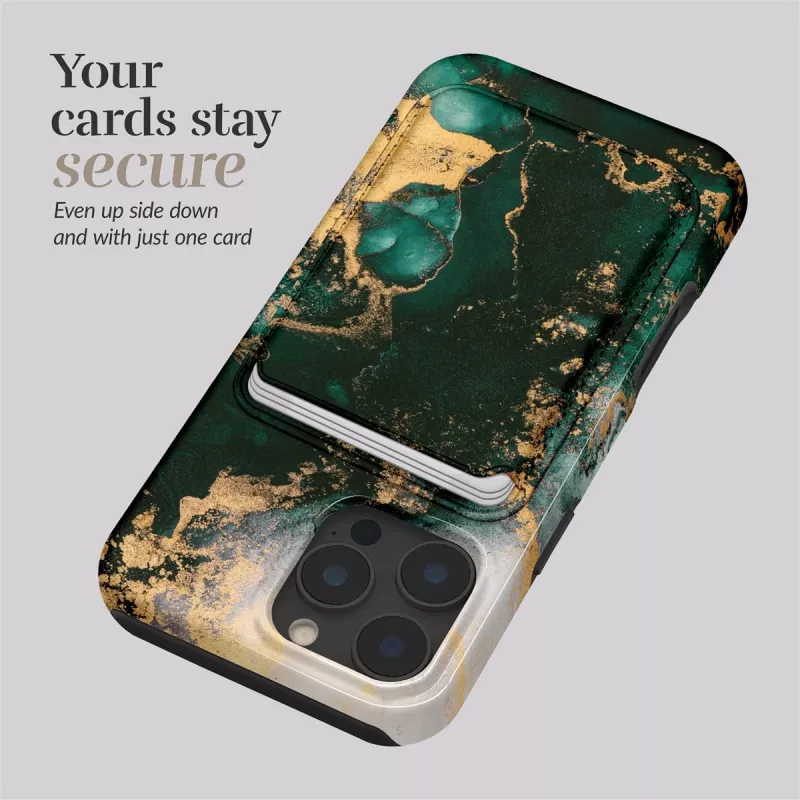 MIO Green Marble MagSafe -kotelo, yhteensopiva korttiteline