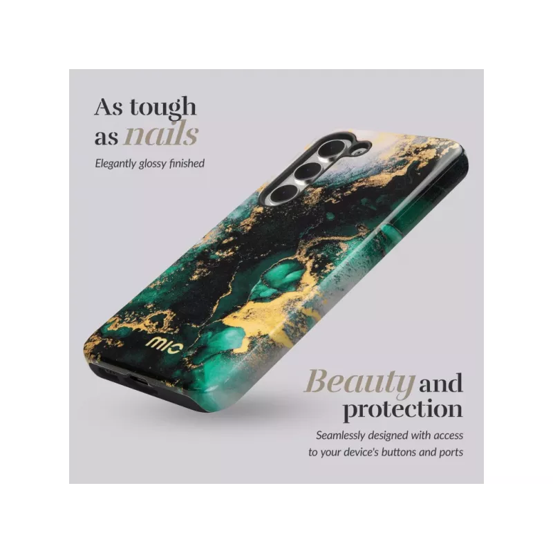 MIO Green Marble MagSafe-yhteensopiva kotelo Samsung S25 5G:lle