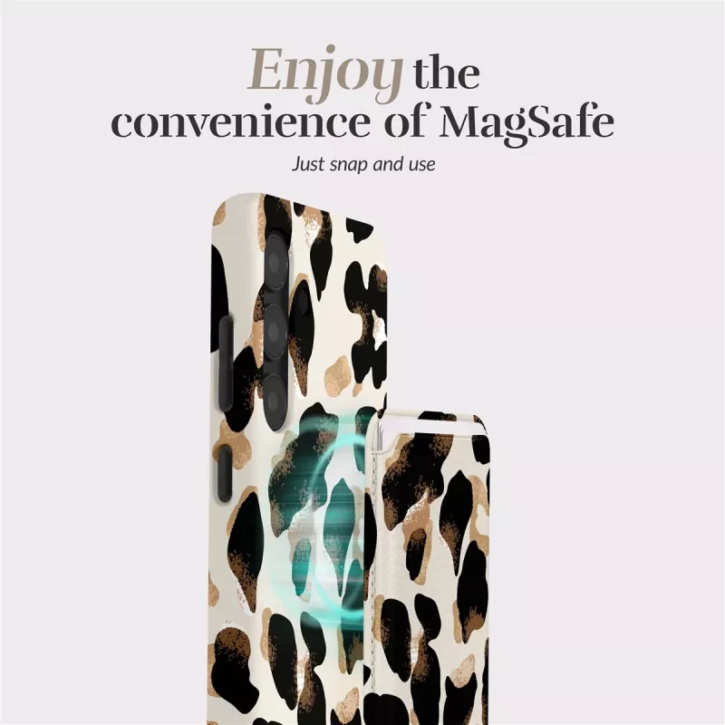 MIO Leopard MagSafe-kotelo yhteensopiva korttipidike