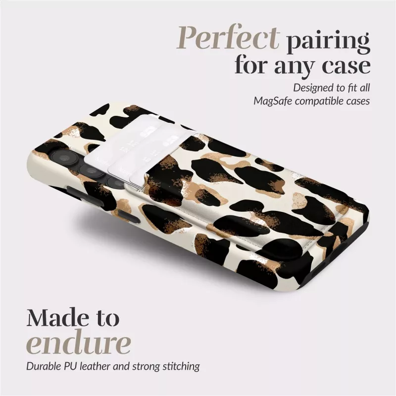 MIO Leopard MagSafe-kotelo yhteensopiva korttipidike