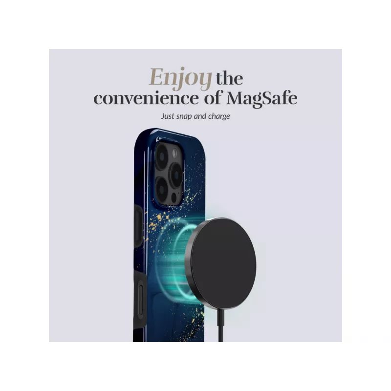 MIO Midnight Sparkle Magsafe -kuori, yhteensopiva iPhone 17 Pro -puhelimelle