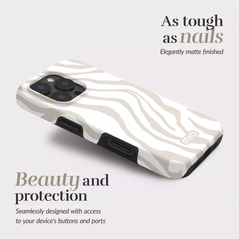 MIO Sandy Zebra MagSafe-kotelo yhteensopiva iPhone 16 Pro