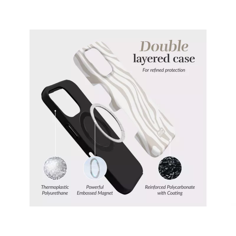 MIO Sandy Zebra MagSafe-kotelo yhteensopiva iPhone 17 Pro Max
