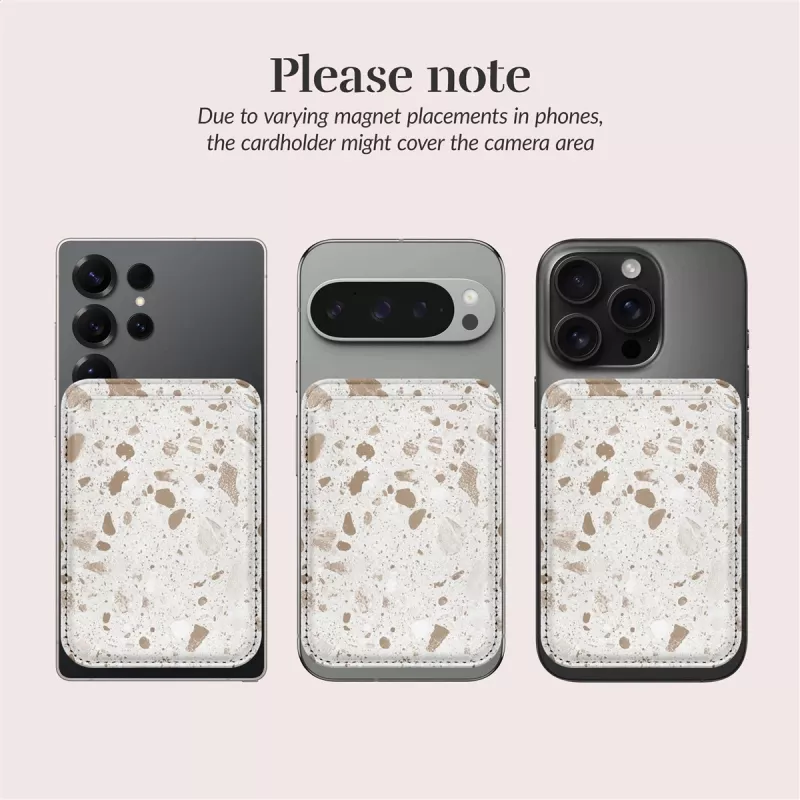MIO Soft Terrazzo Magsafe -kuori, yhteensopiva kortinpidike