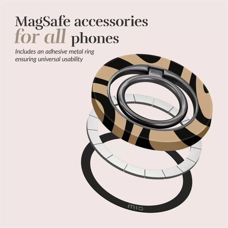 MIO Swirl MagSafe-kotelo yhteensopiva sormuspidike