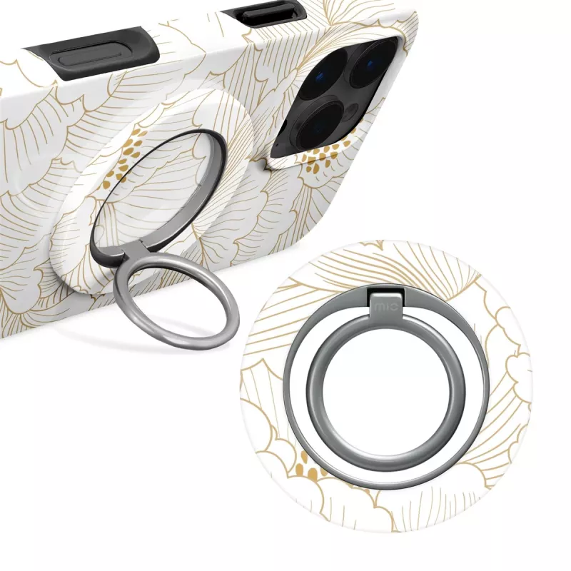 MIO White Roses MagSafe-yhteensopiva sormuspidike